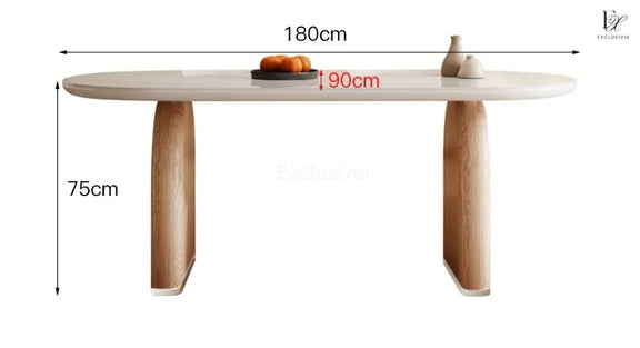 BLAIR Japandi Sintered Stone Dining Table - Exclusivia