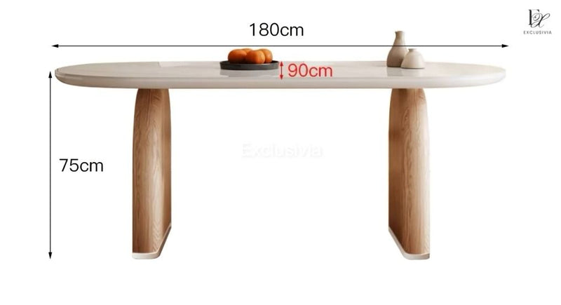 BLAIR Japandi Sintered Stone Dining Table - Exclusivia