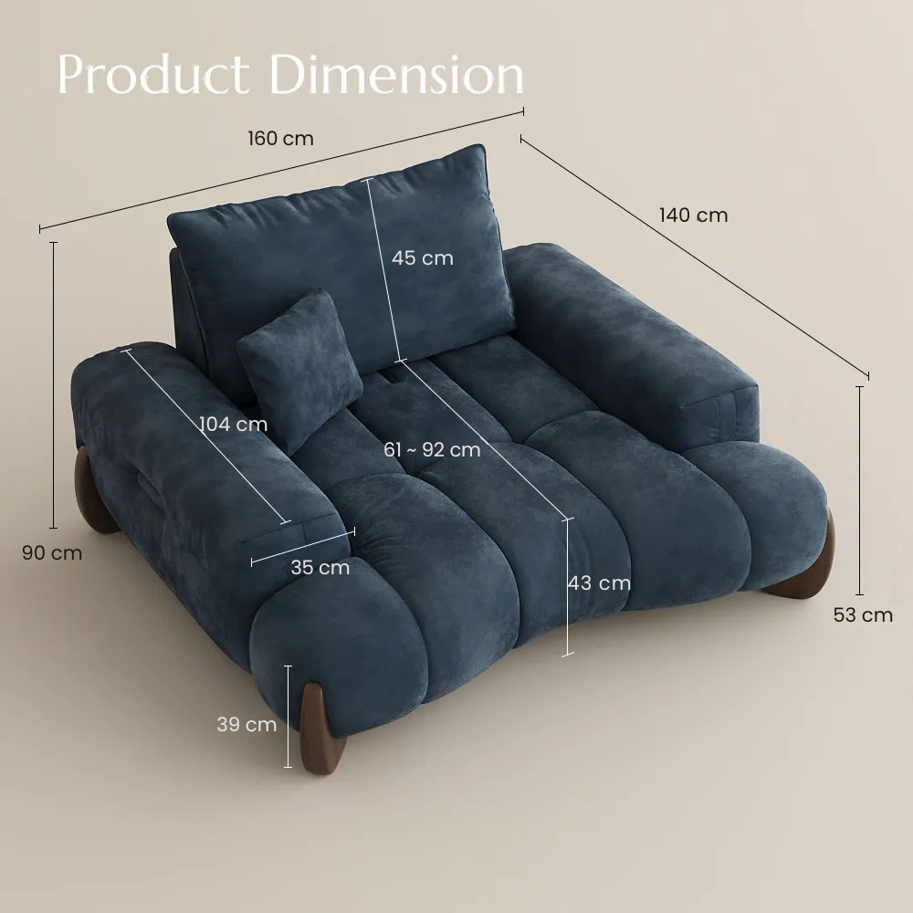 Arlo – Deep Lounge Mid-Century Sofa