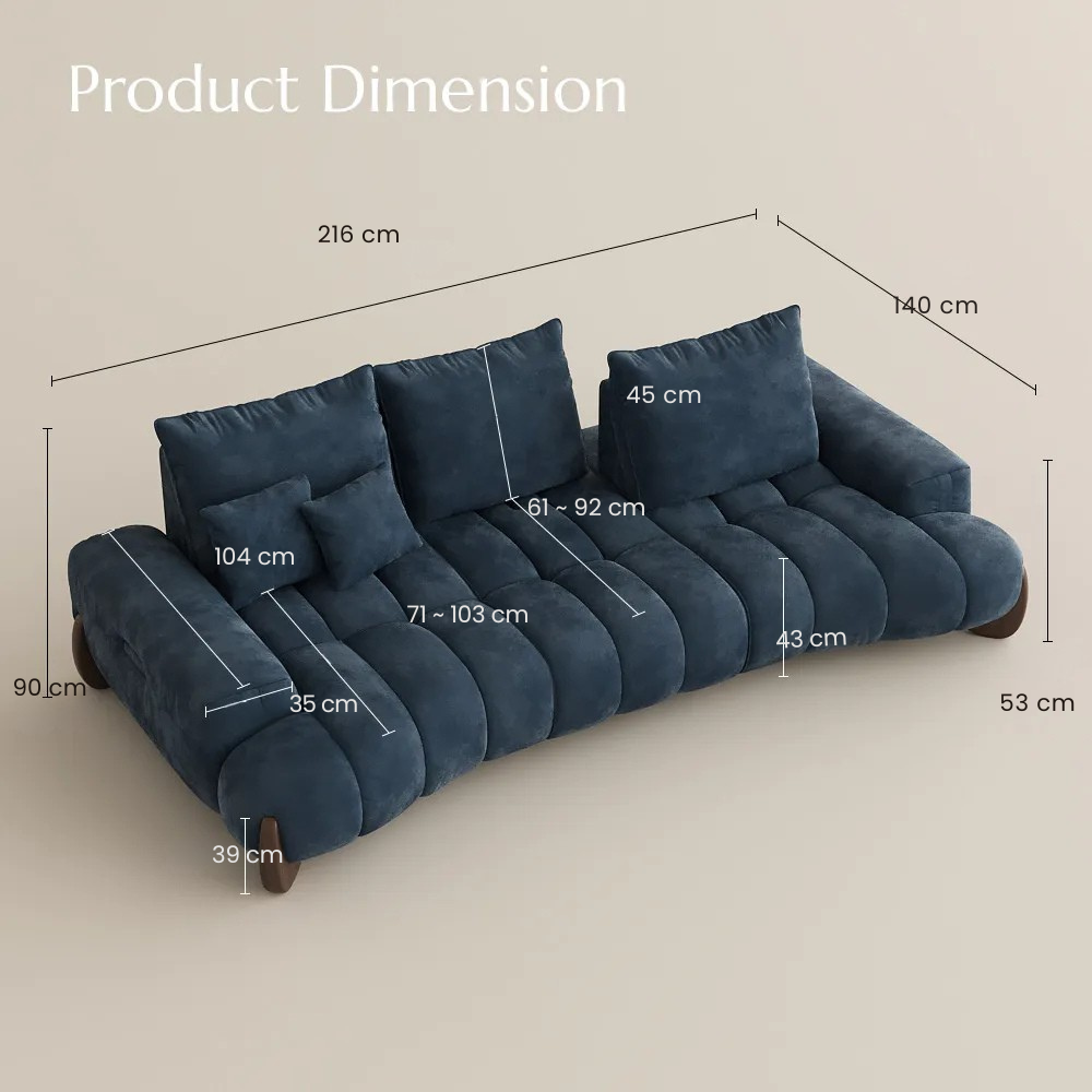 Arlo – Deep Lounge Mid-Century Sofa