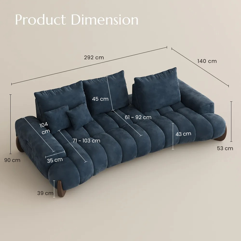 Arlo – Deep Lounge Mid-Century Sofa