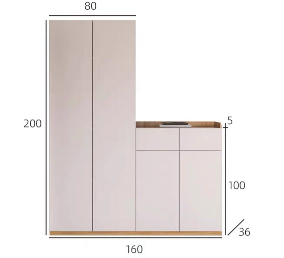 ELVAN Full Length Shoe Cabinet