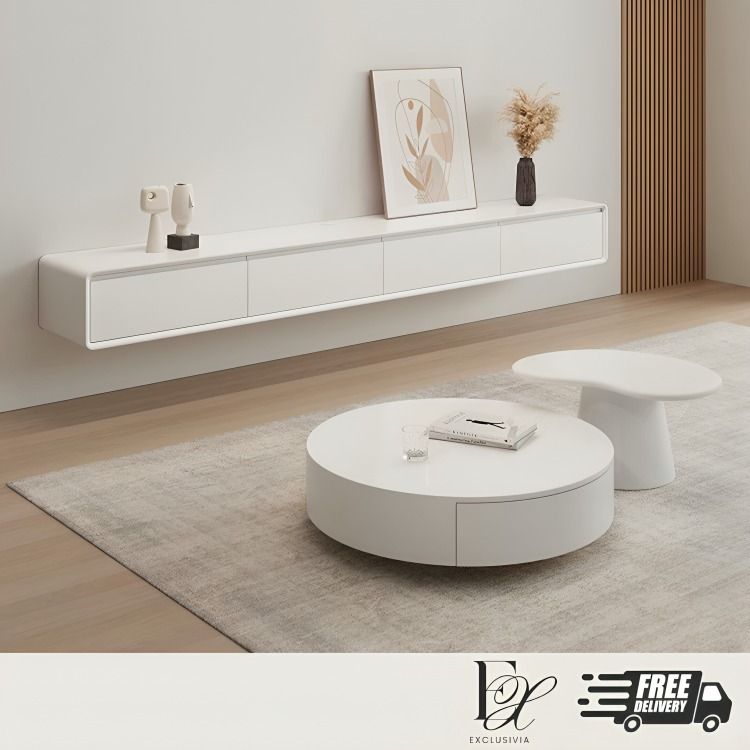 Modern Floating TV Stand - BRADWYN Media Console – Exclusivia