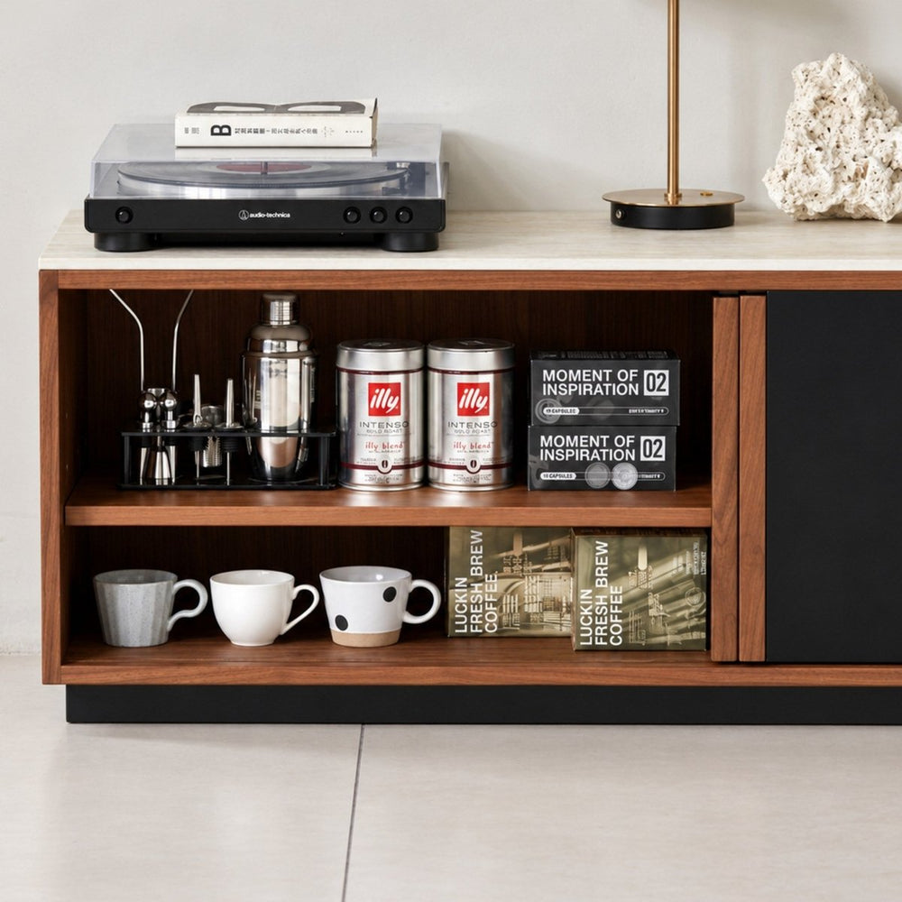 BRAXEN Modern Solid Wood TV Cabinet - Exclusivia