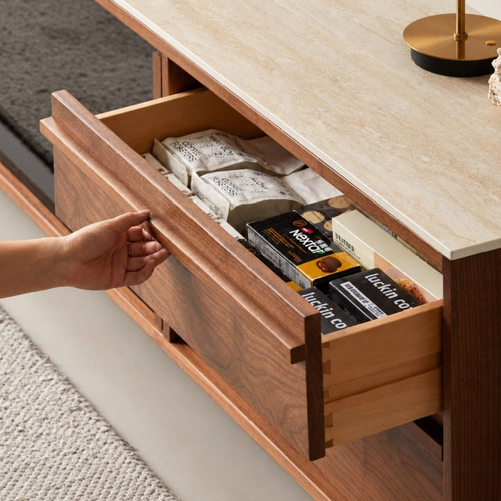 BRAXEN Modern Solid Wood TV Cabinet - Exclusivia