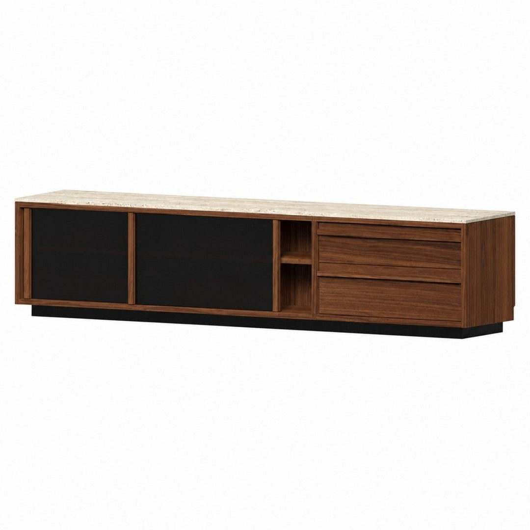 BRAXEN Modern Solid Wood TV Cabinet - Exclusivia