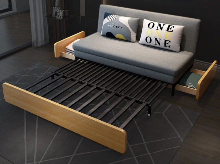 Brio Modern Solid Wood Sofa Bed - Exclusivia