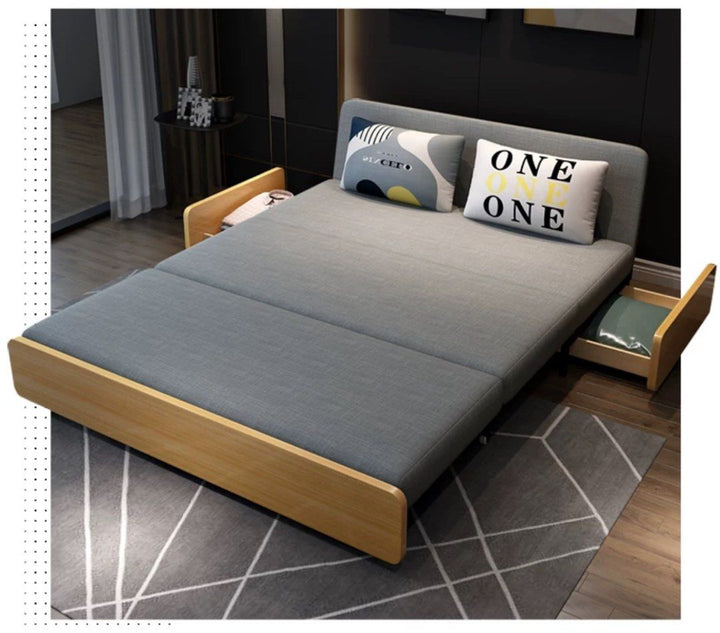 Brio Modern Solid Wood Sofa Bed - Exclusivia