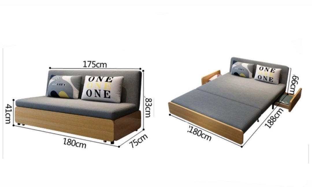 Brio Modern Solid Wood Sofa Bed - Exclusivia