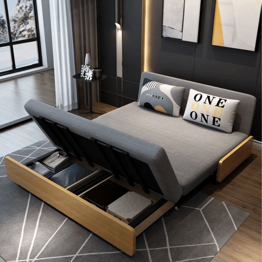 Brio Modern Solid Wood Sofa Bed - Exclusivia