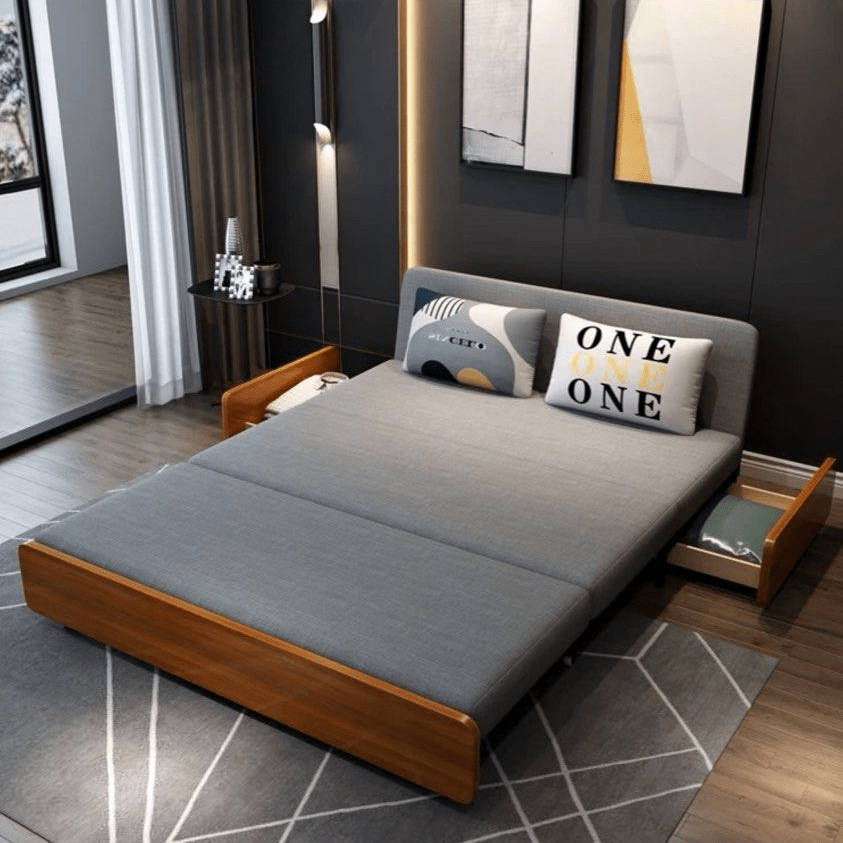 Brio Modern Solid Wood Sofa Bed - Exclusivia