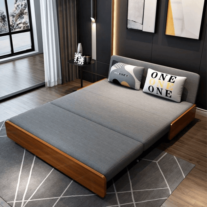 Brio Modern Solid Wood Sofa Bed - Exclusivia