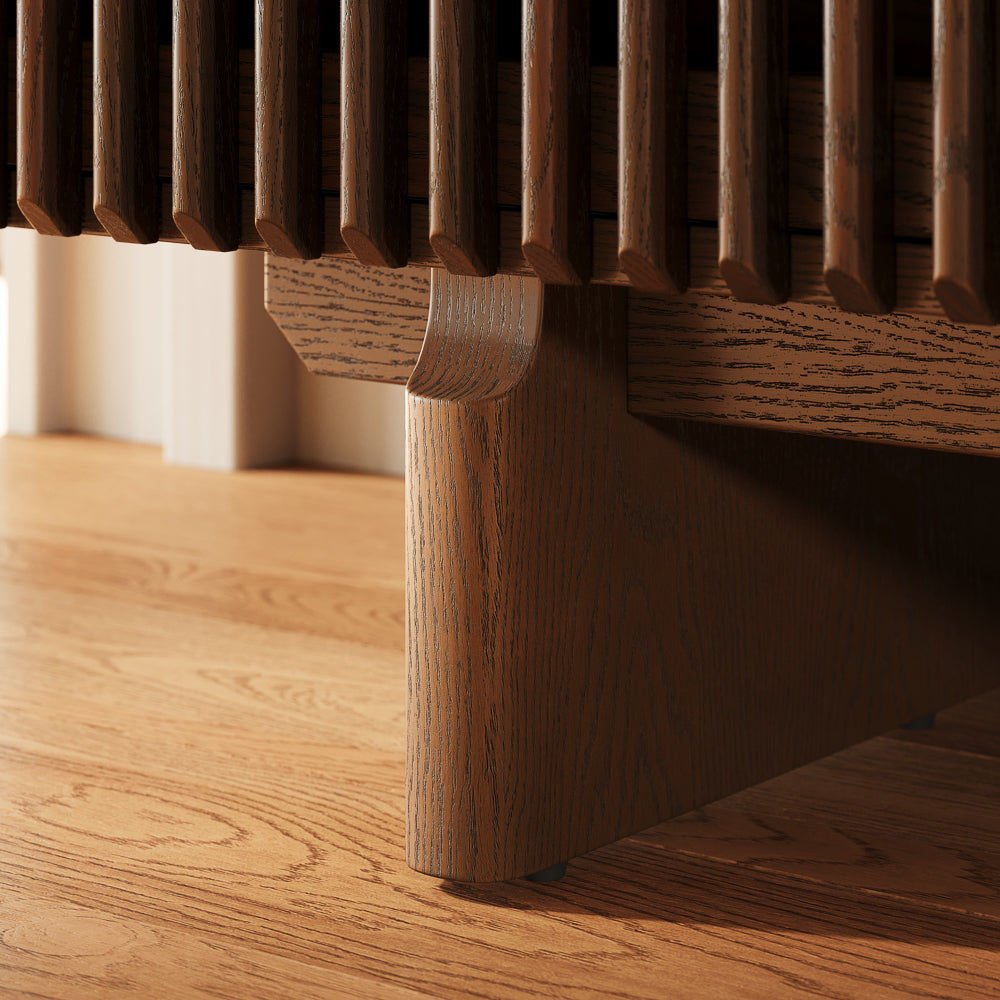 Valmere Mid-Century Fluted Media Console