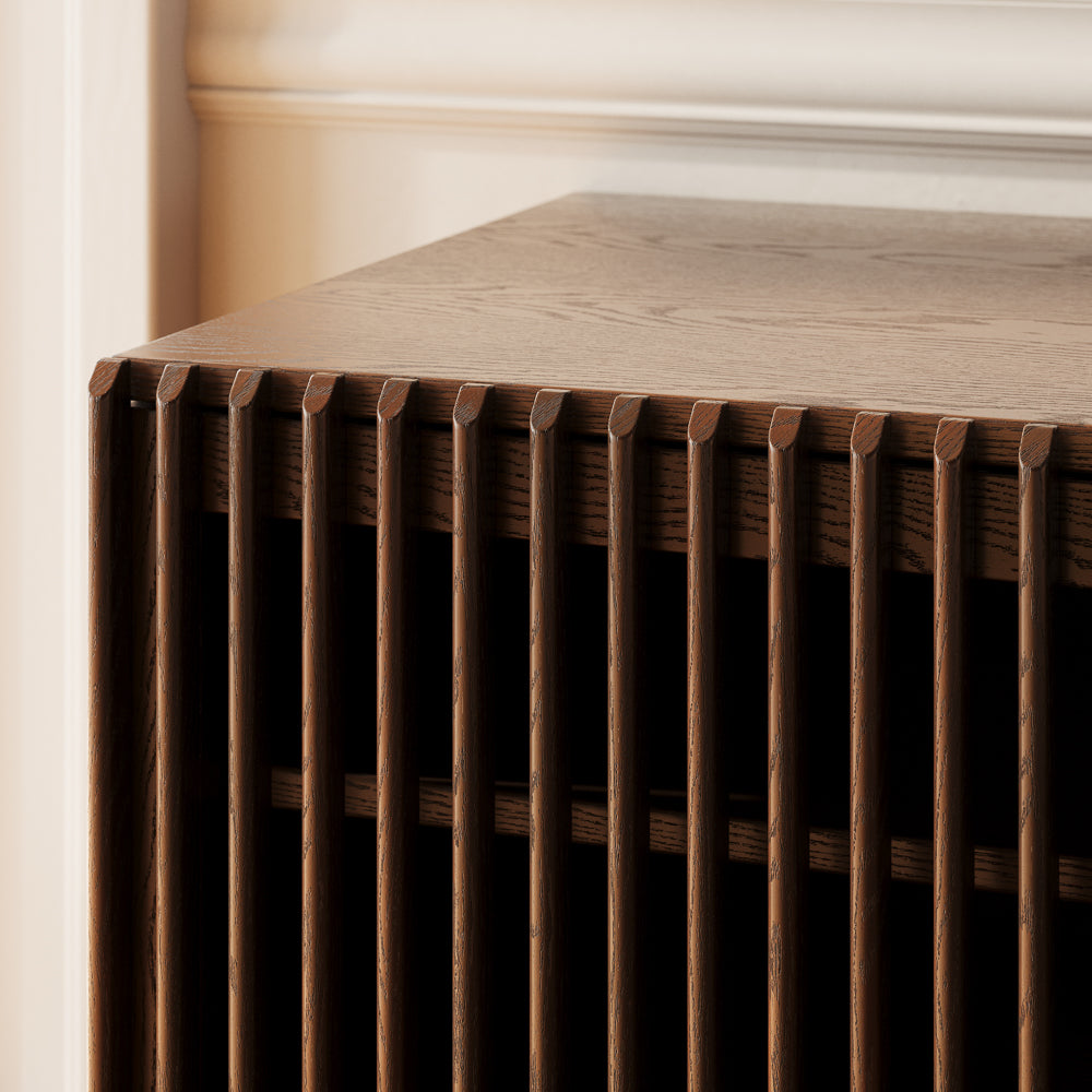 Valmere Mid-Century Fluted Media Console