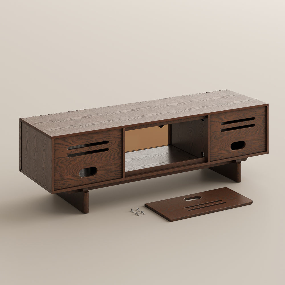 Valmere Mid-Century Fluted Media Console