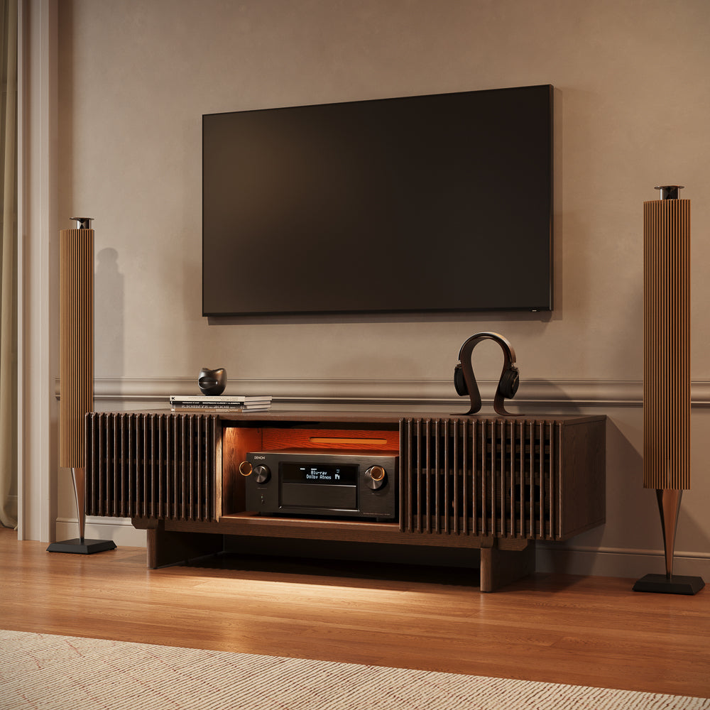 Valmere Mid-Century Fluted Media Console