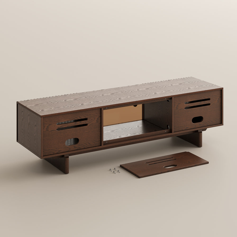 Valmere Mid-Century Fluted Media Console