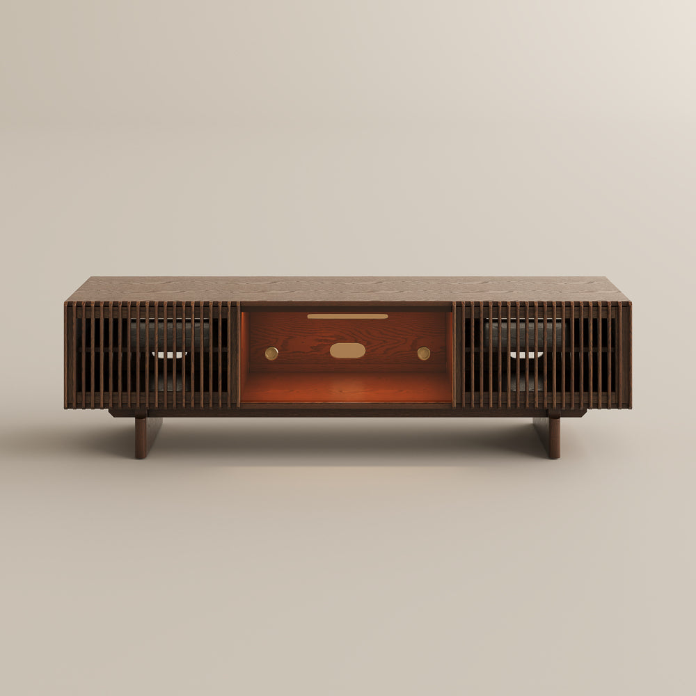 Valmere Mid-Century Fluted Media Console