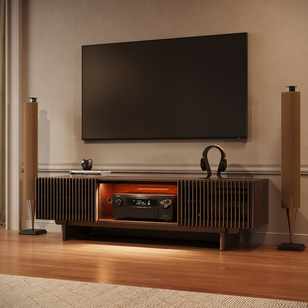 Valmere Mid-Century Fluted Media Console