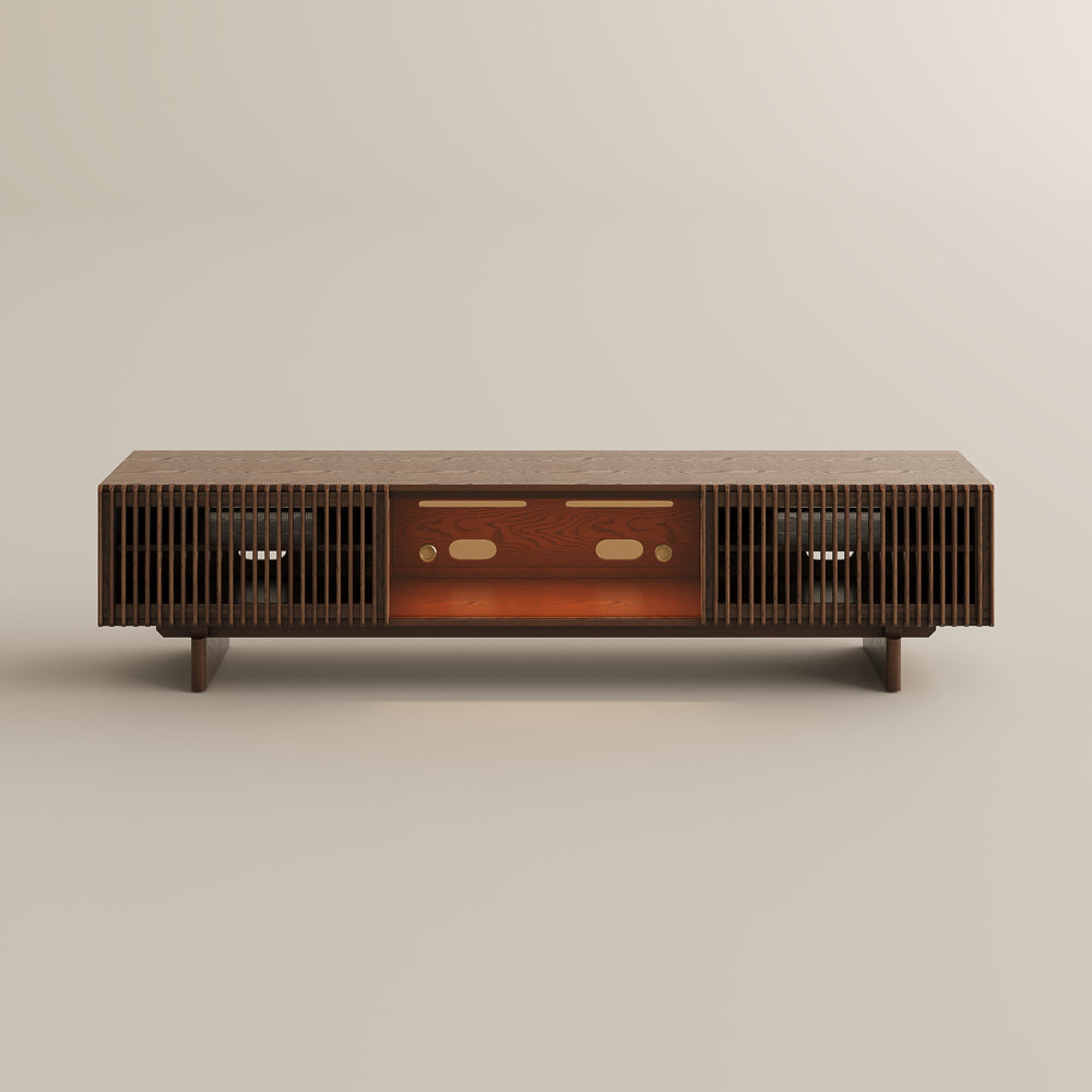 Valmere Mid-Century Fluted Media Console