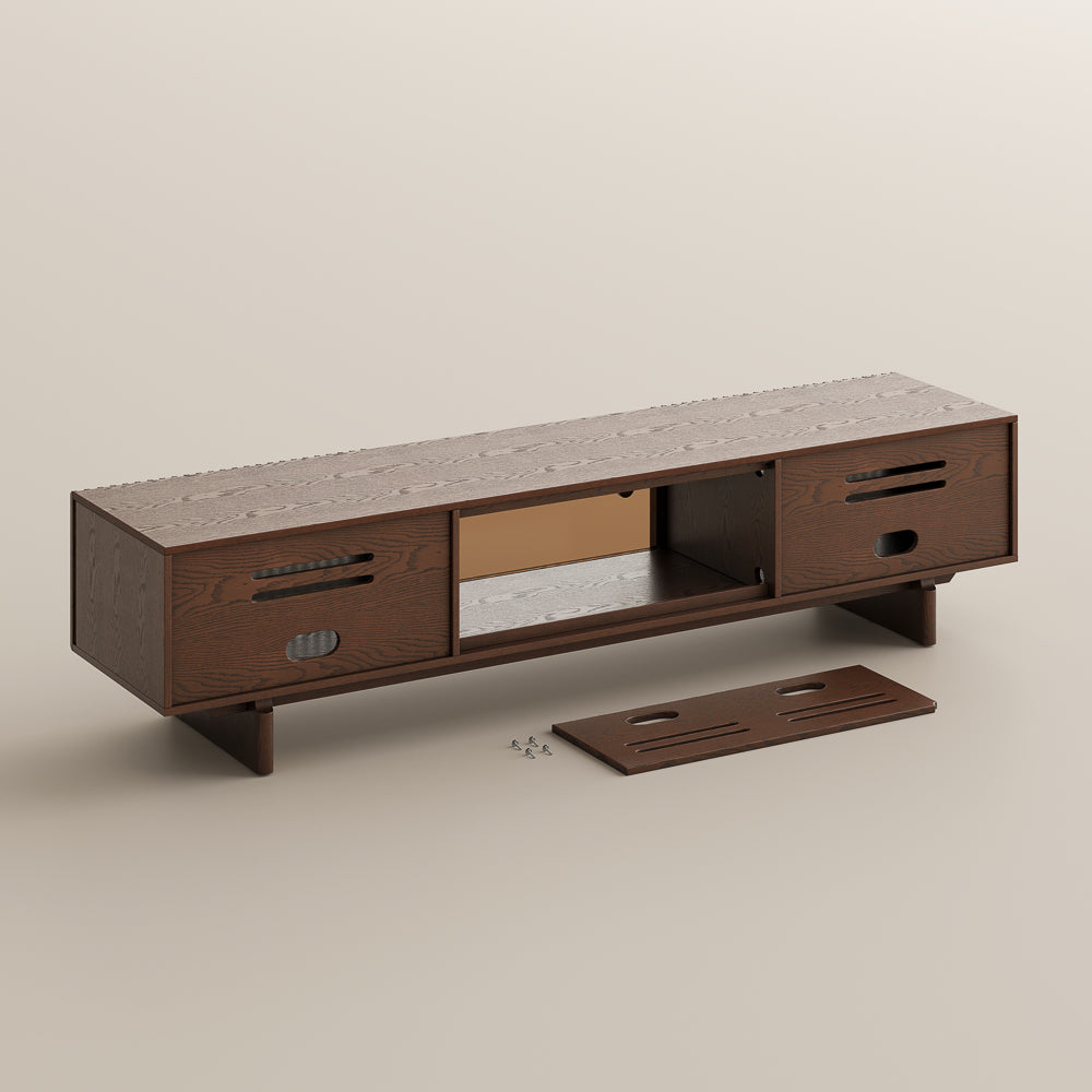 Valmere Mid-Century Fluted Media Console
