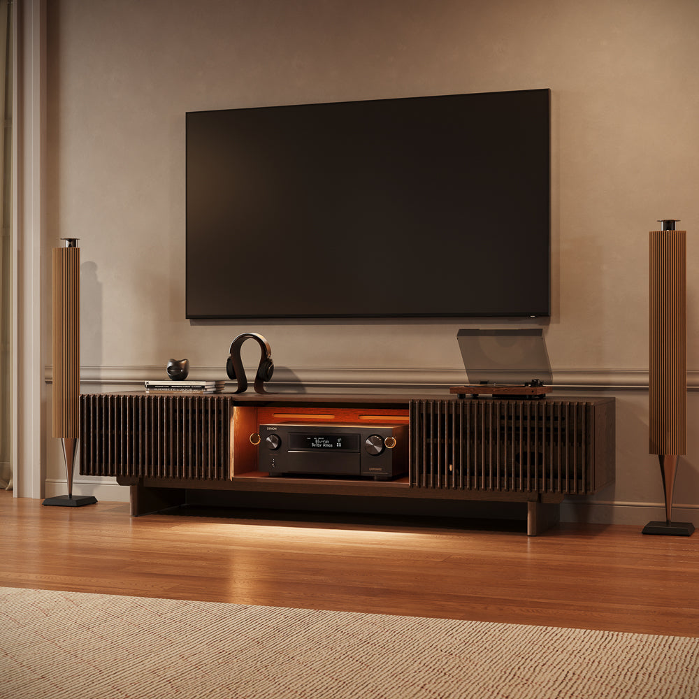 Valmere Mid-Century Fluted Media Console