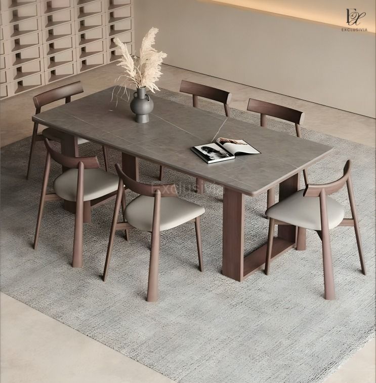 CADE Modern Sintered Stone Dining Table - Exclusivia