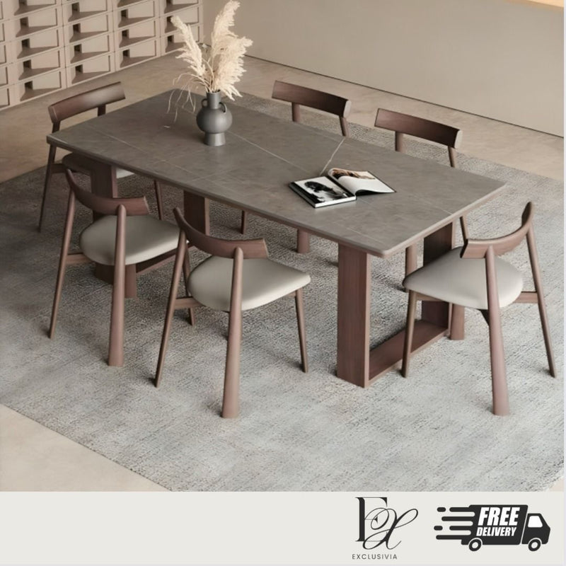 CADE Modern Sintered Stone Dining Table - Exclusivia