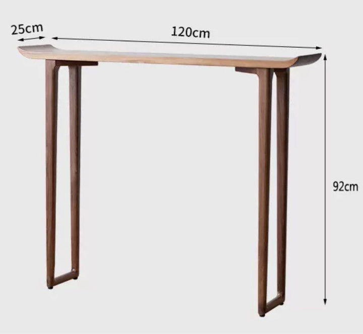 BASUN Rustic Solid Wood Console Table