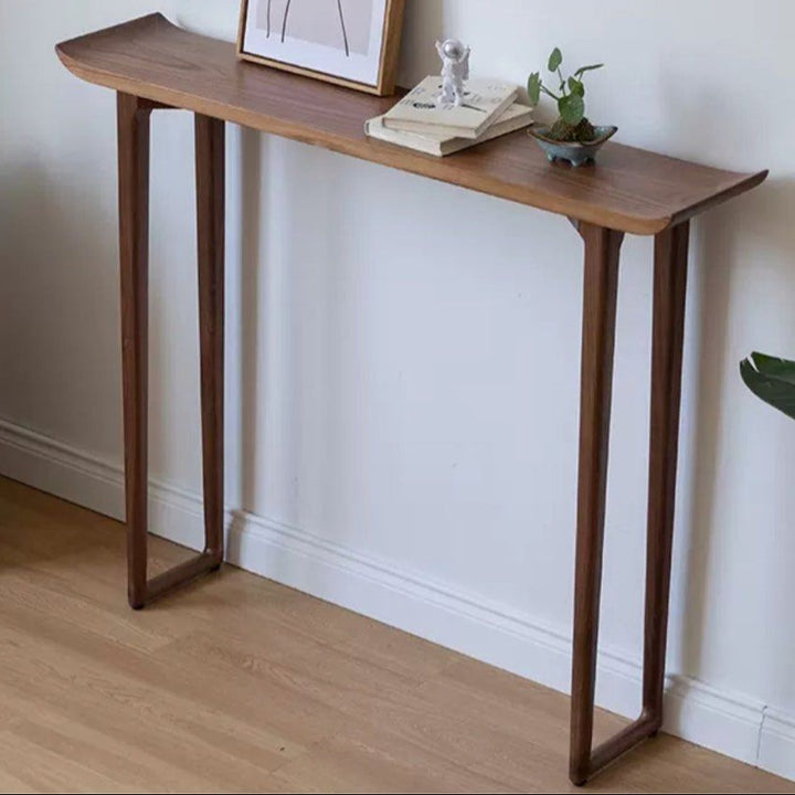BASUN Rustic Solid Wood Console Table
