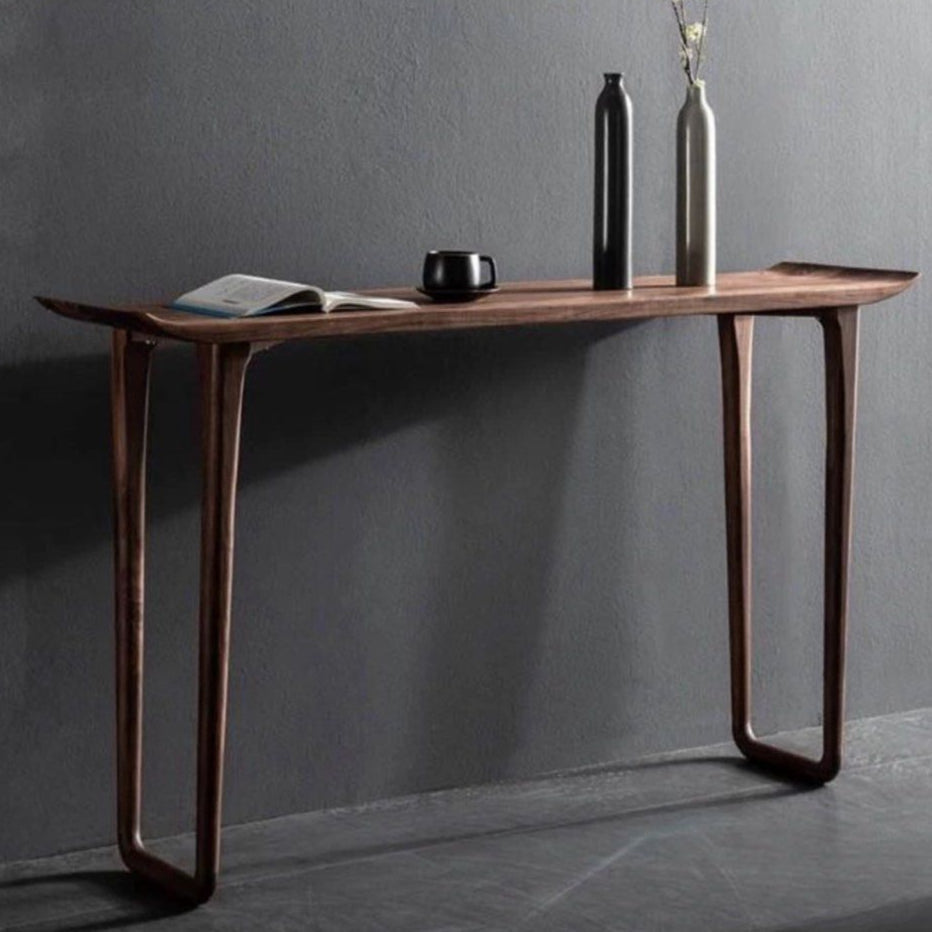 BASUN Rustic Solid Wood Console Table