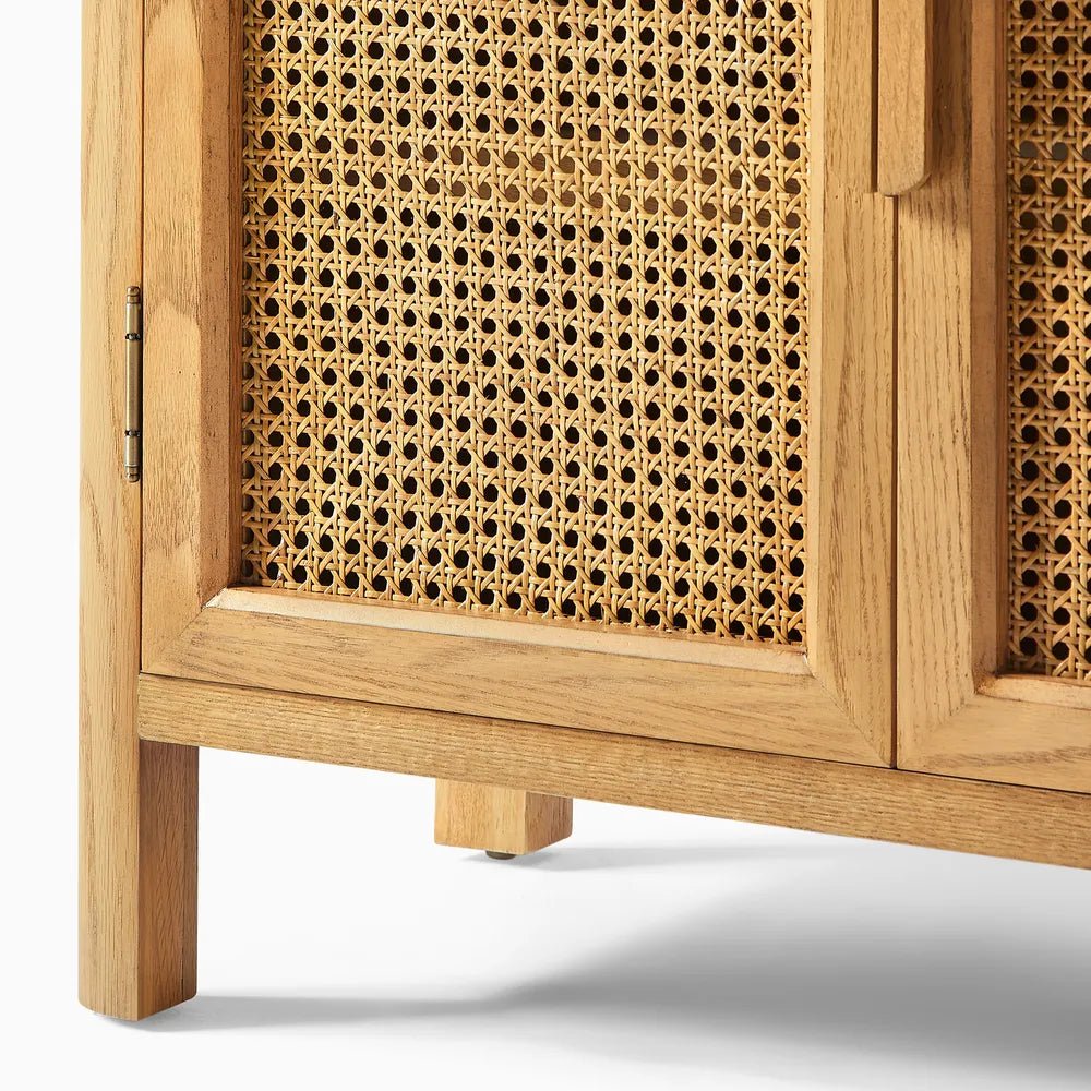 Cala 120 cm Rattan Shoe Cabinet - Exclusivia