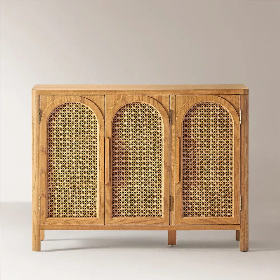 Cala 120 cm Rattan Shoe Cabinet - Exclusivia