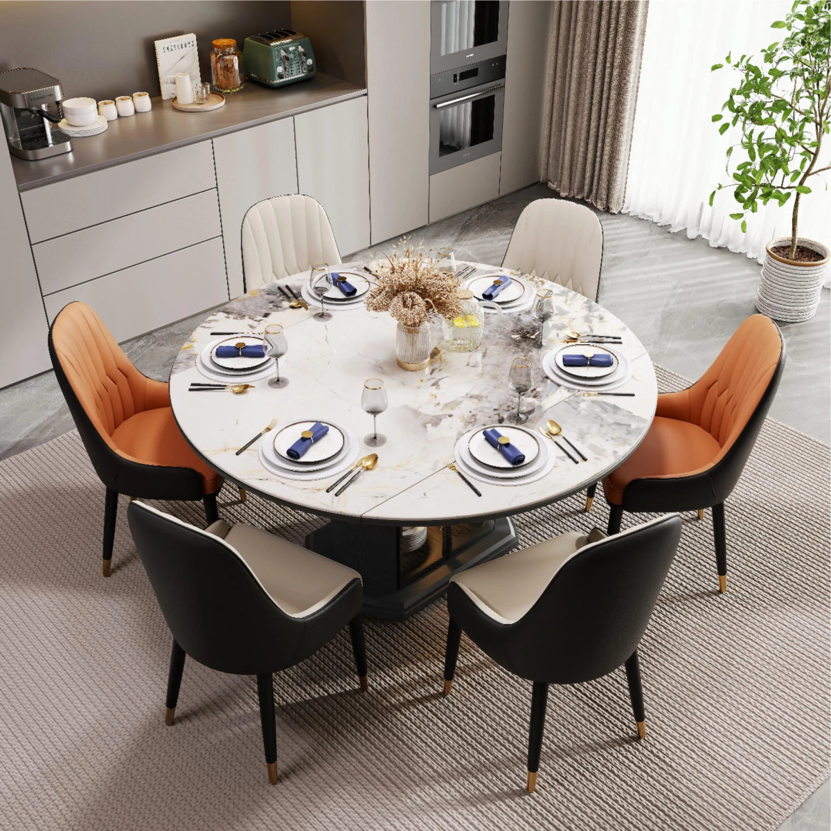 Calira Modern Upholstered Dining Chair — Set of 2 - Exclusivia