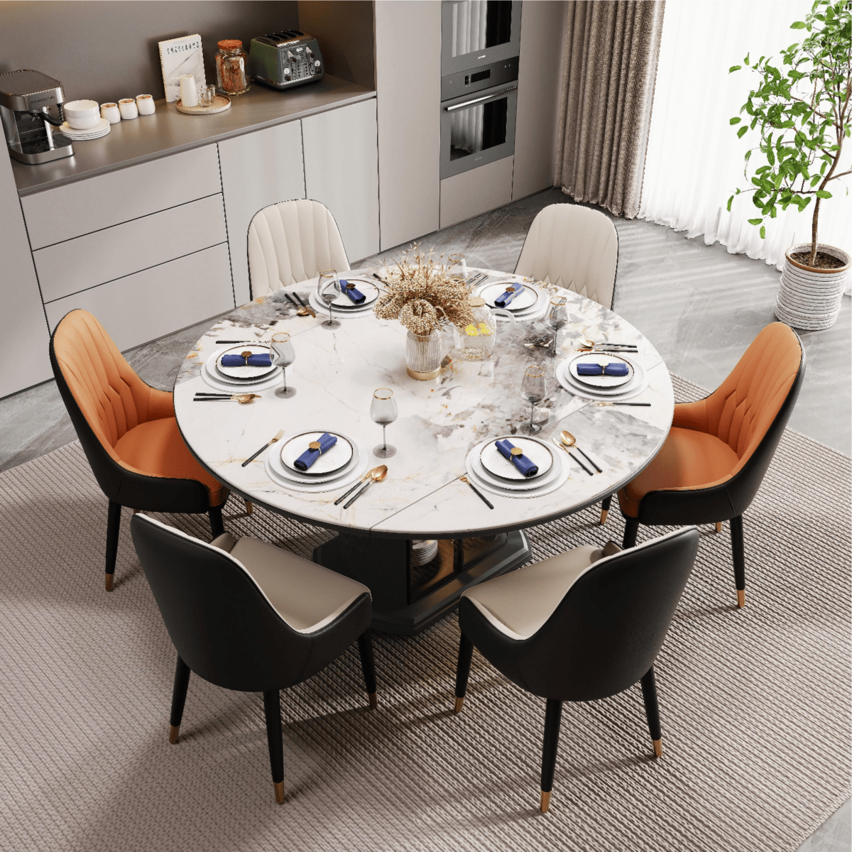 Calira Modern Upholstered Dining Chair — Set of 2 - Exclusivia