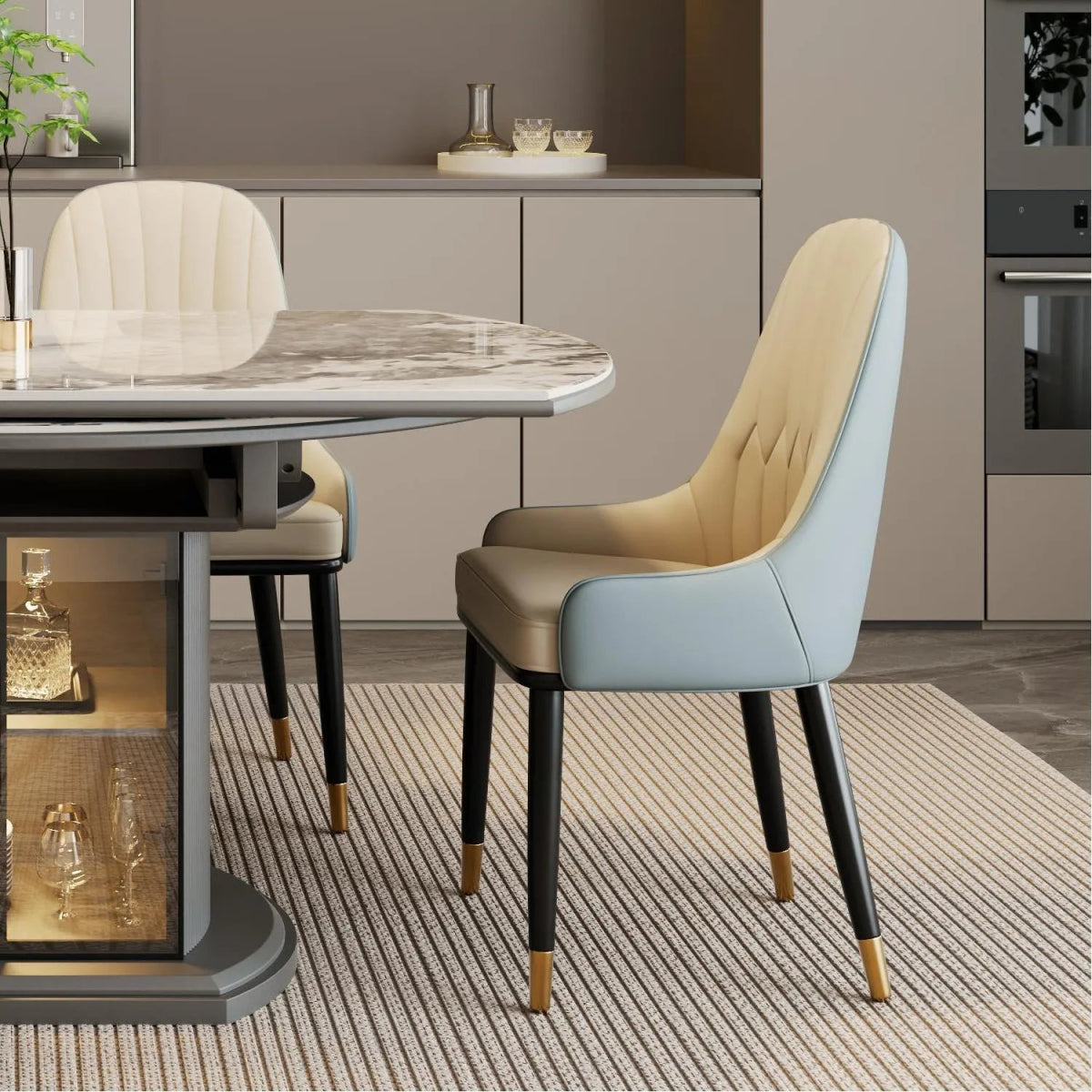 Calira Modern Upholstered Dining Chair — Set of 2 - Exclusivia