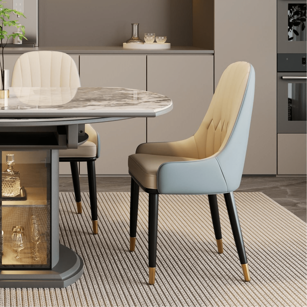 Calira Modern Upholstered Dining Chair — Set of 2 - Exclusivia