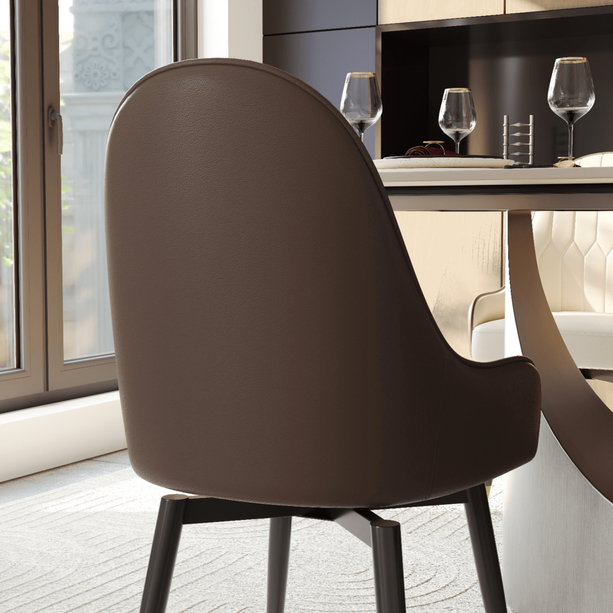 Calira Modern Upholstered Dining Chair — Set of 2 - Exclusivia