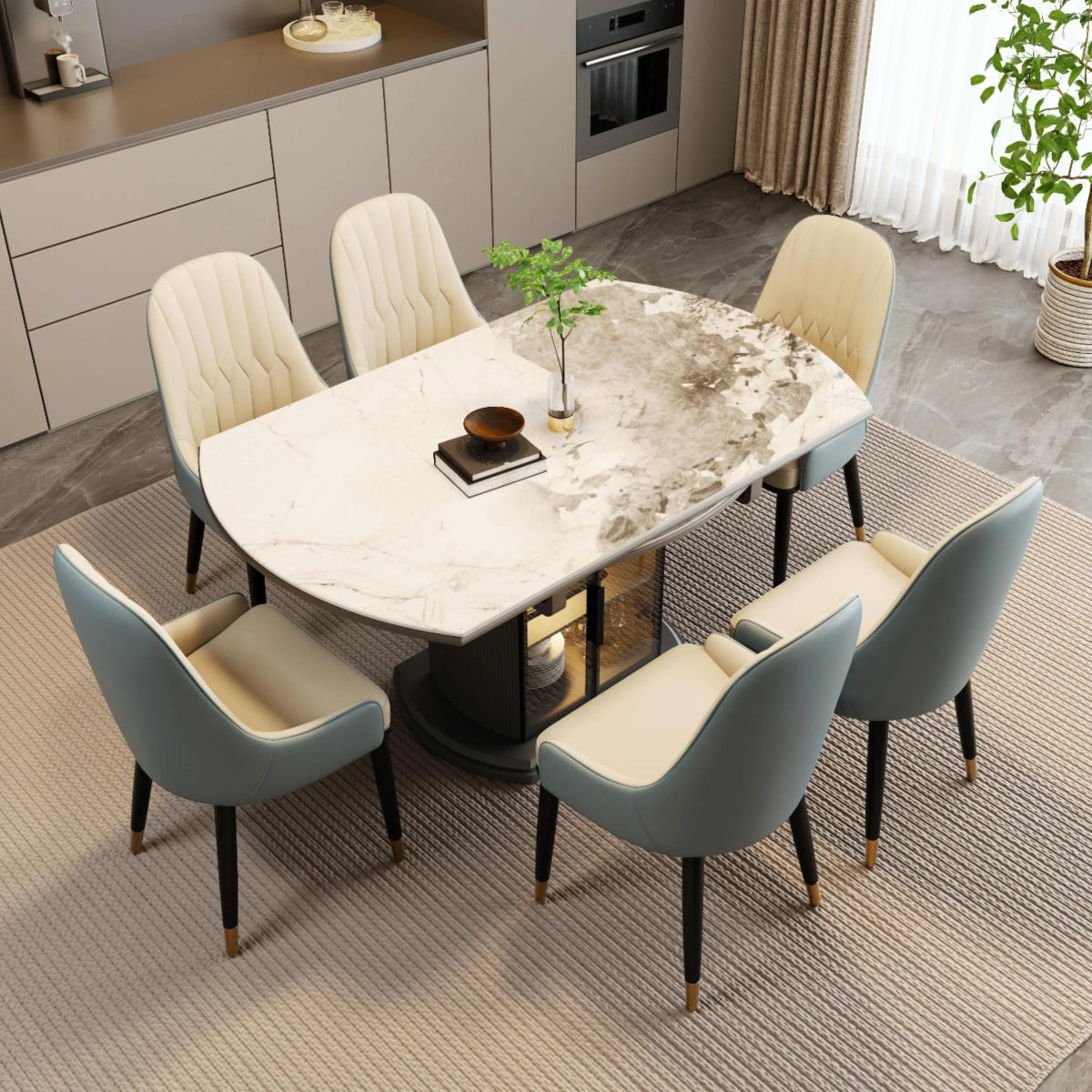 Calira Modern Upholstered Dining Chair — Set of 2 - Exclusivia