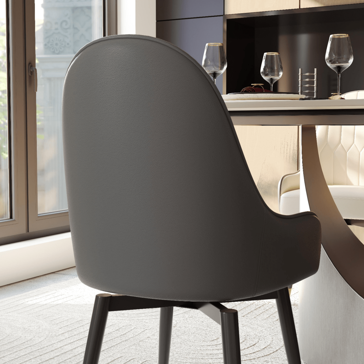 Calira Modern Upholstered Dining Chair — Set of 2 - Exclusivia