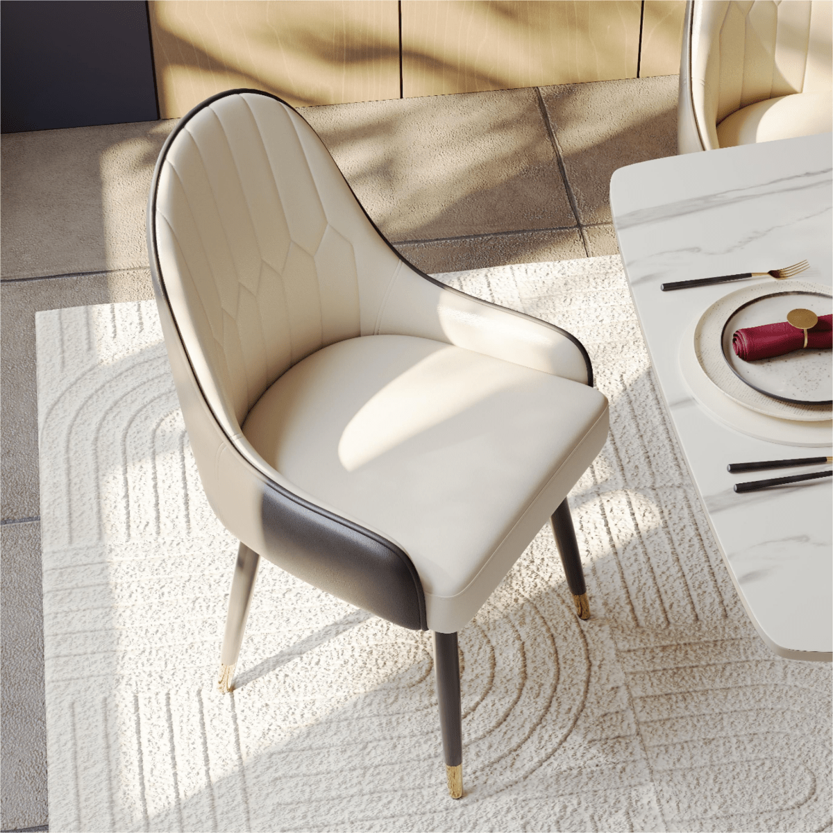 Calira Modern Upholstered Dining Chair — Set of 2 - Exclusivia