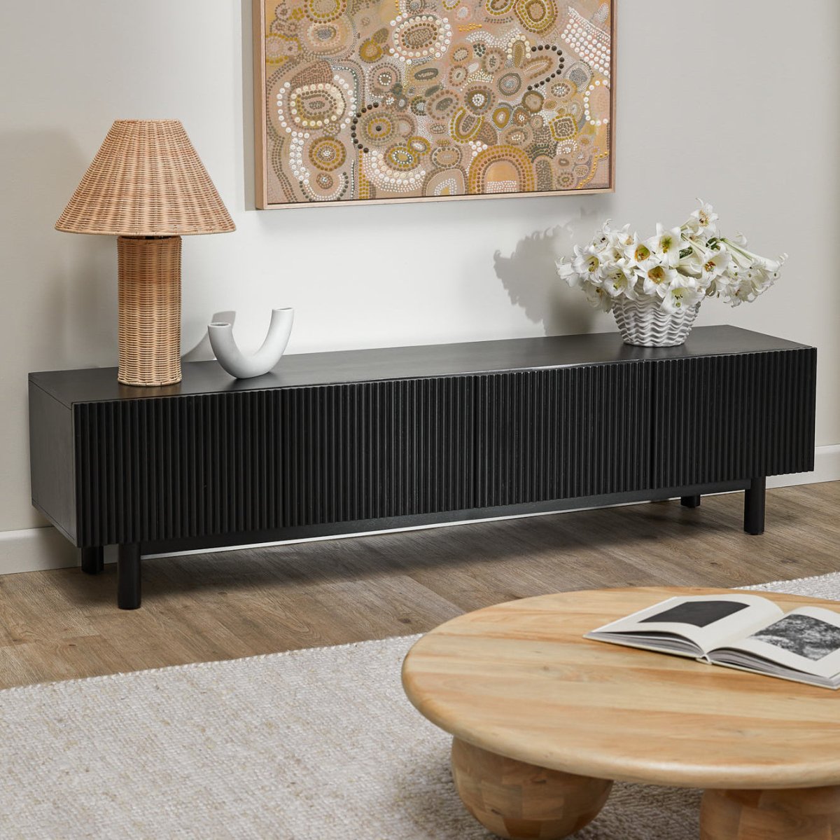 Calix Mango Wood Entertainment Unit - Exclusivia