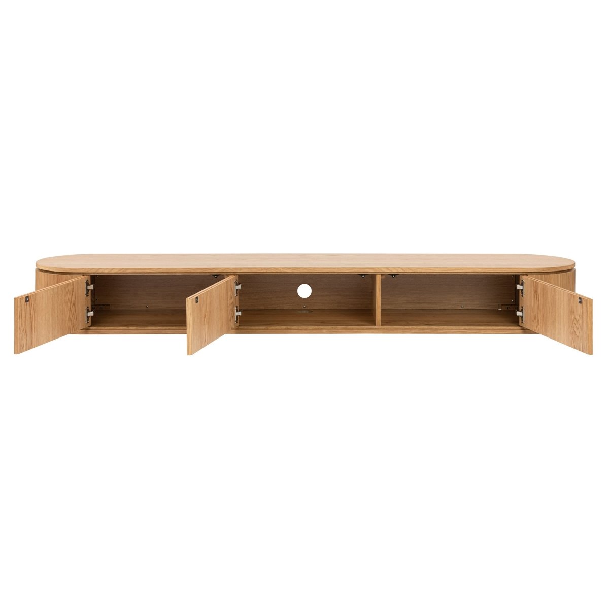 Cannes Oak Wall TV Unit, 200 cm - Exclusivia