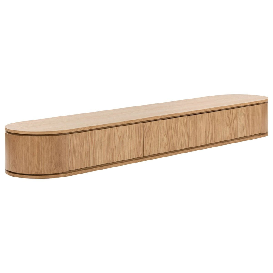 Cannes Oak Wall TV Unit, 200 cm - Exclusivia