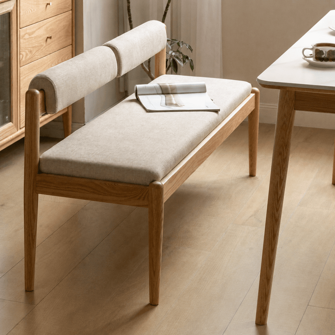 CANTIVER Oak Wood Dining Bench - Exclusivia