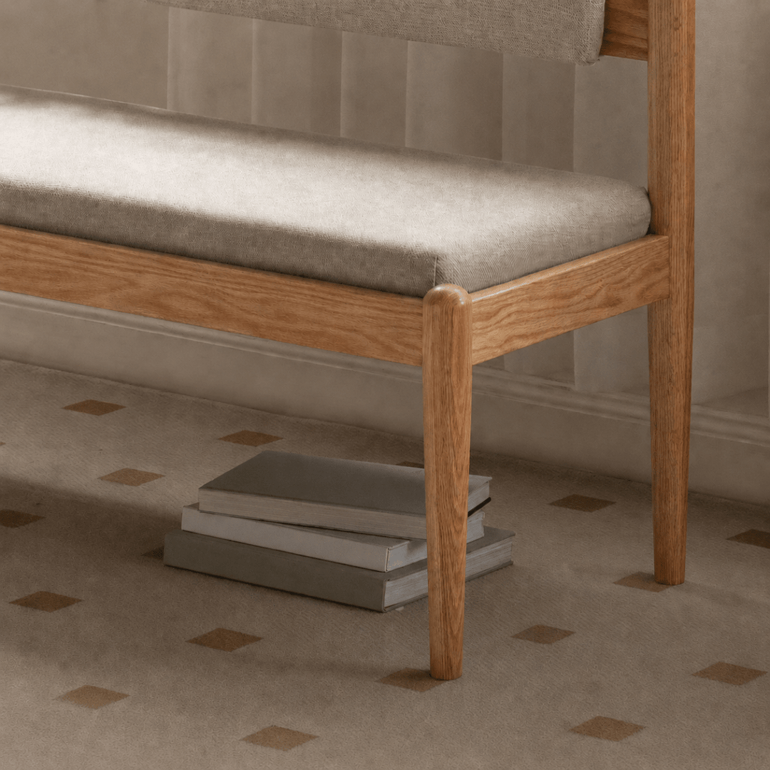 CANTIVER Oak Wood Dining Bench - Exclusivia