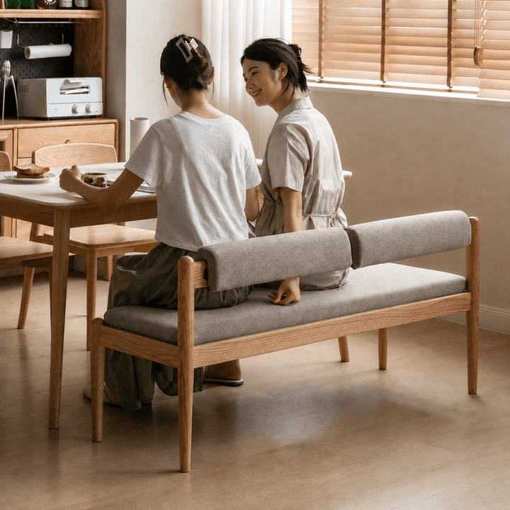 CANTIVER Oak Wood Dining Bench - Exclusivia