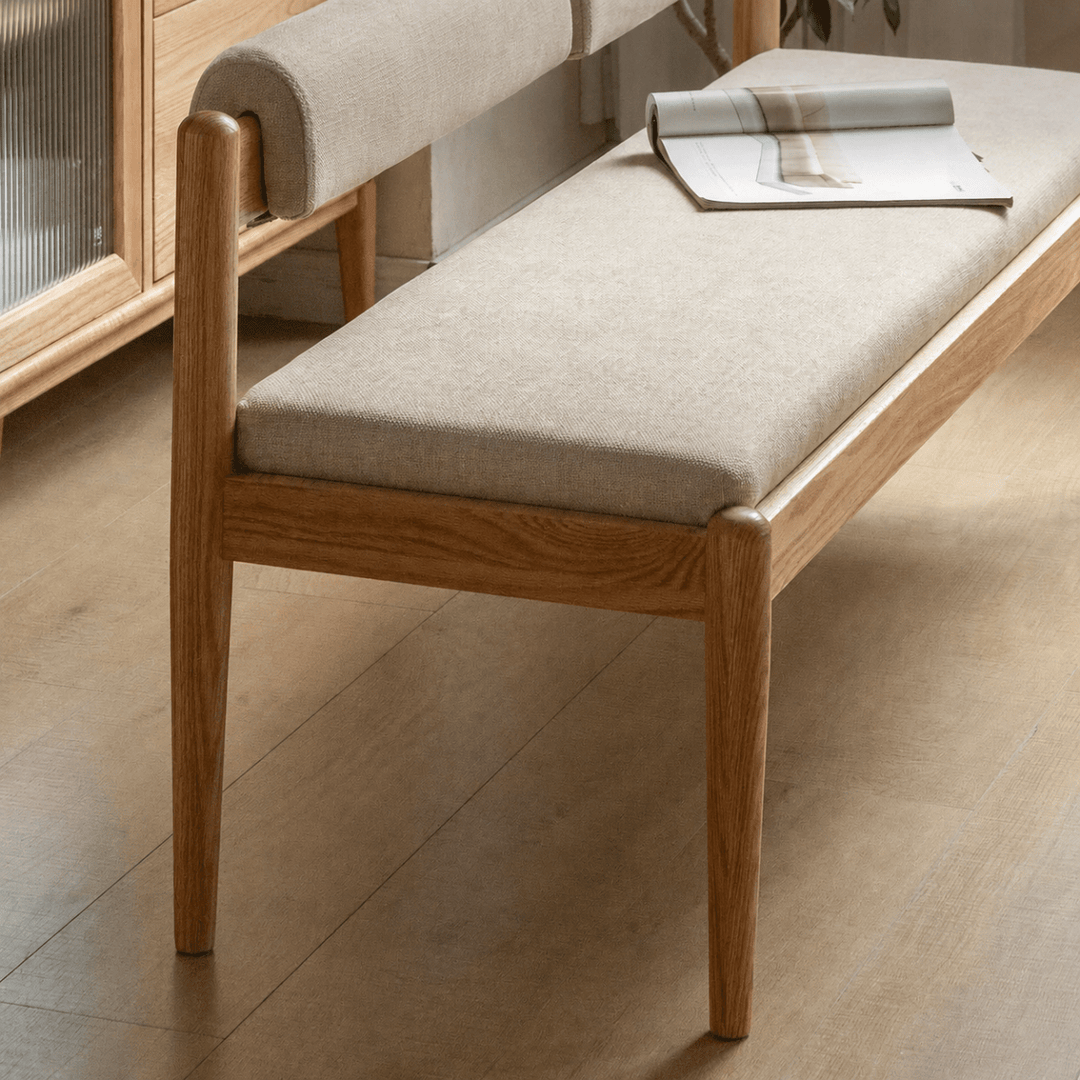 CANTIVER Oak Wood Dining Bench - Exclusivia