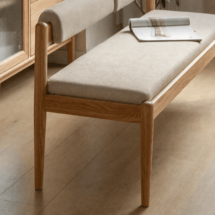 CANTIVER Oak Wood Dining Bench - Exclusivia
