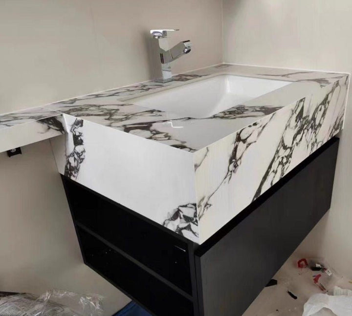 Carrera Modern Marble Bathroom Vanity Set - Exclusivia